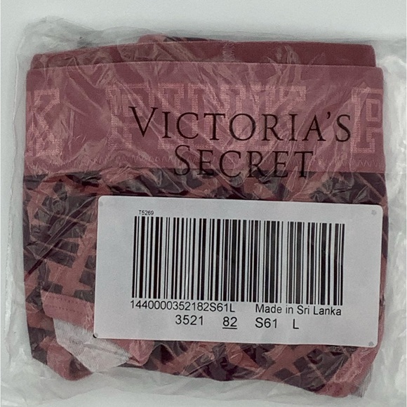 New Victoria’s Secret PINK Logo Hipster Panties - Large - Begonia - Picture 2 of 2